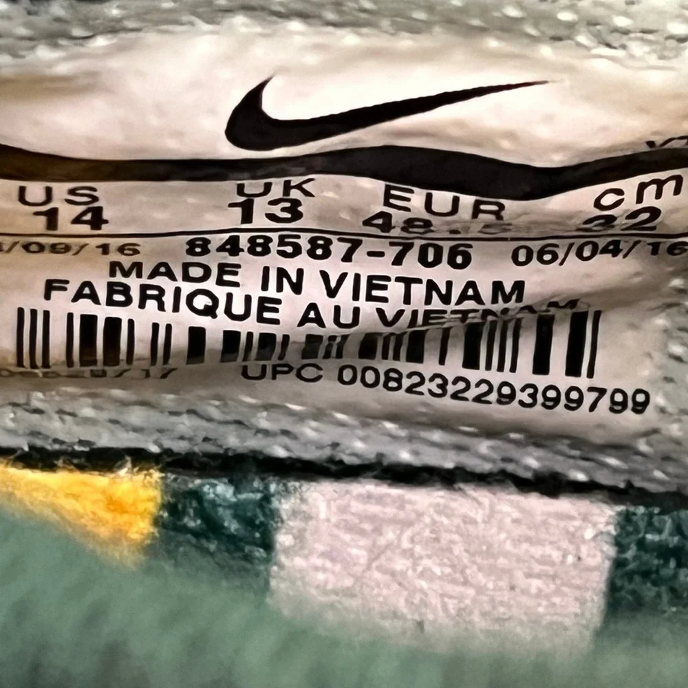 Nike Green Bay Packers NFL Men Train Speed 4‎ Shoes 848587-706 14 EU 48.5